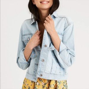 Light wash denim jacket